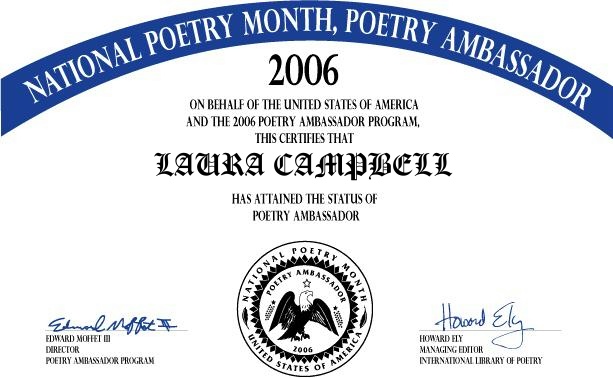Poetry Ambassador Award 2006